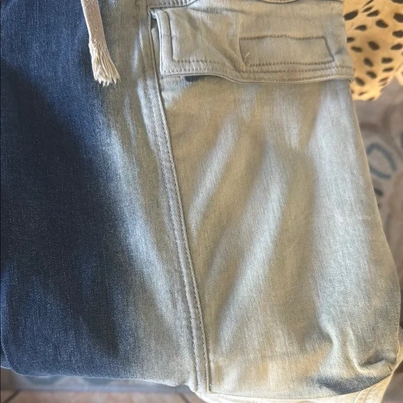 Rick Owens unisex  Mineral Pearl Degrade Two-Tone Denim Pants - Picture 3 of 16